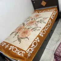 تخت یه نفره و کتابخانه
