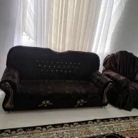فروش مبل راحتی 7نفره به همراه جلو مبلی و میز عسلی|مبلمان خانگی و میز عسلی|لاهیجان, بازکیاگوراب|دیوار