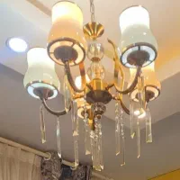 لوستر ۵ شاخه|لوستر و چراغ آویز|تهران, دژکام|دیوار