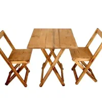 میز ناهارخوری چوبی ۲نفره تاشو