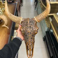 مجسمه تندیس ماکت جمجمه قوچ گوزن بز کادو هدیه کافه