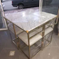 نهار خوری چهار نفره مربع صفر و آکبند ارسال رایگان