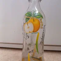 بطری شیشه ای طرح سیب