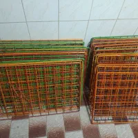 قفسه کتاب مشبک|کتابخانه، شلف، قفسه‌های دیواری|قم, وادی السلام|دیوار