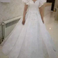 لباس عروس پارچه تور فرانسوی