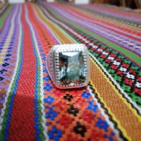انگشتر موزاناییت 4گوش رکاب جباری