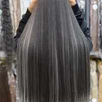 مو گیره ای رنگ مشکی دودی بسیار زیبا