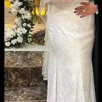 لباس عروس مدل ماهی دانتل