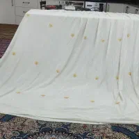 پرده کتون نخ گلدوزی شده