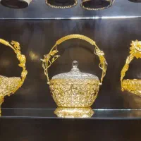 ظروف فلزی طلایی آبطلا تمام طلایی اماراتی فول GOLDE|ظروف سرو و پذیرایی|مشهد, سلام|دیوار