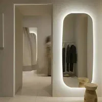 آینه قدی دفرمه بک لایت 75×175 اقساطی