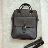 کیف دستی اداری-دانشگاهی به همراه بند دوشی قهوه ای