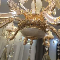لوستر طلا کوب سنگ مرمر اصل