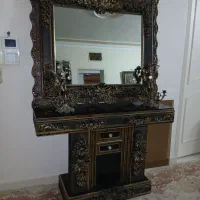 میز و کنسول فایبر میکس فایبر گلس و چوب