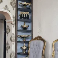 ظروف پذیرایی ۵ تکه سالم و تمیز مناسب جهیزیه