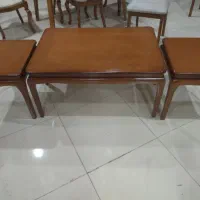 جلومبلی و میز عسلی چوبی