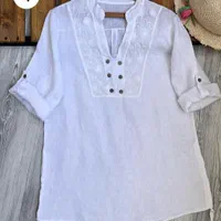 لباس شومیز سفید لنین ایتالیایی  استوک تاناکورا|لباس|تهران, تهرانسر شرقی|دیوار