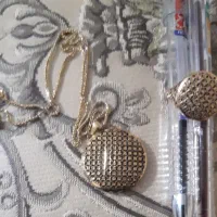 نیم ست گردنبند و انگشتر طلا