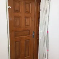 درب چوبی ۲ تیکه و تک با دستگیره و چشمی زیر قیمت