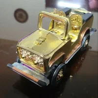 جیپ دست ساز مجسمه برنزی|مجسمه، تندیس، ماکت|تهران, کوی بیمه|دیوار