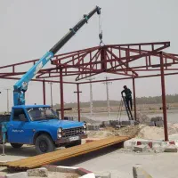 خدمات نیسان  جرثقیل  2 تن دکل بلند دارای  سبد وکفی