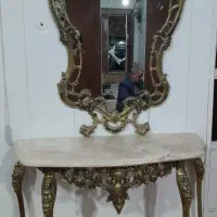 برنز  اینه کنسول  گلدان|بوفه، ویترین، کنسول|تبریز, |دیوار