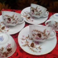 ظروف قدیمی فنجان نعلبکی قندان چینی پیاله نو