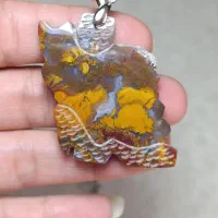 گردنبند عقیق شجر پاییزی تک و کلکسیونی (تراش دست)