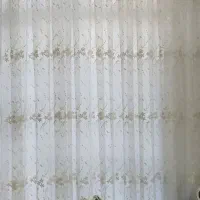 پرده توری گلدار|پرده، رانر، رومیزی|سقز, |دیوار