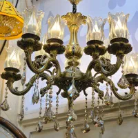 لوستر ده لامپ بزرگ