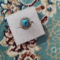 انگشتر نقره با نگین فیروزه