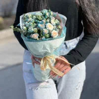 دسته گل مینیمال|گل و گیاه طبیعی|مشهد, هفت تیر (حافظ)|دیوار