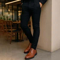 پکیج شلوار مشکی+کفش رسمی