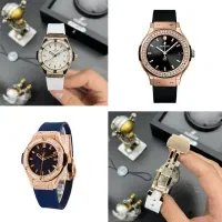 ساعت مچی زنانه هابلوت نگین دار big bang موتور ژاپن