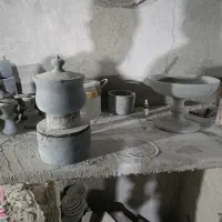 انواع دیزی سنگی و ظروف دست ساز سنگی|ظروف پخت‌وپز|شیروان (خراسان), |دیوار