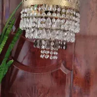 دو عدد لوستر کریستالی زیبا