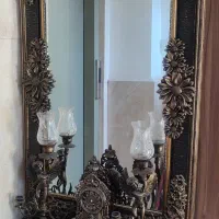 آینه وشمعدان|آینه|بوئین زهرا, |دیوار