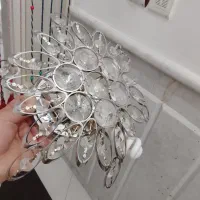 دیوار کوب نقره ای