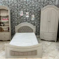 سرویس خواب نوزاد نوجوان تخت درآور کمدویترین|تخت و سرویس خواب|همدان, |دیوار