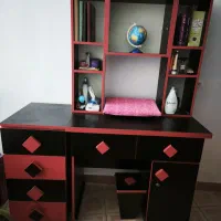 میز تحریر و کتابخانه ‌و پا تختی ۷ کشو