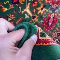 فرش ایرانی طرح سنتی سبز-قرمز برای دکور مدرن۶متری|فرش|تهران, سیروس|دیوار