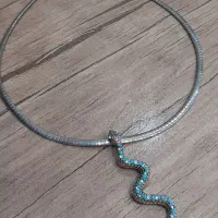 بدلیجات گردنبند ژوپینگ نگین و فیروزه