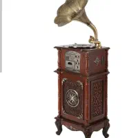 گرامافون مبله والتر با شیپور فلزی