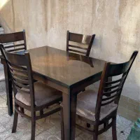 میز نهار خوری ۴نفره در حد نو|میز و صندلی غذاخوری|مشهد, رسالت|دیوار