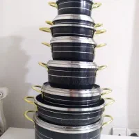 قابلمه تفلون 14 پارچه نو