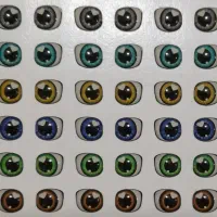 چشم های رزینی عروسک،از 4 میل تا 15 میل موجود است.|اسباببازی|رشت, پیرسرا|دیوار