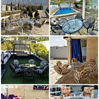 مبلمان باغی و ویلایی فلزی|مبلمان خانگی و میز عسلی|اردبیل, |دیوار