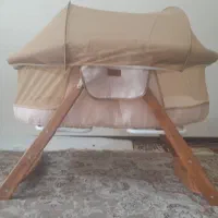 گهواره تاشو چوبی