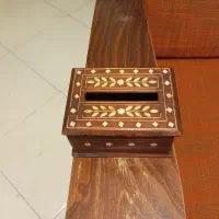 جا سیگاری و جا جواهری چوبی قدیمی|کلکسیون اشیاء عتیقه|تهران, بهار|دیوار