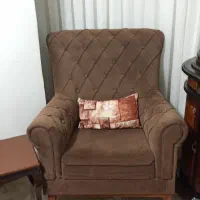 مبل7 نفره قهوه ای|مبلمان خانگی و میز عسلی|بوکان, |دیوار